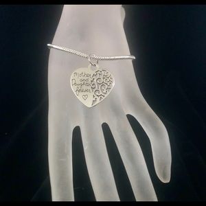 Silver plated charm bracelet